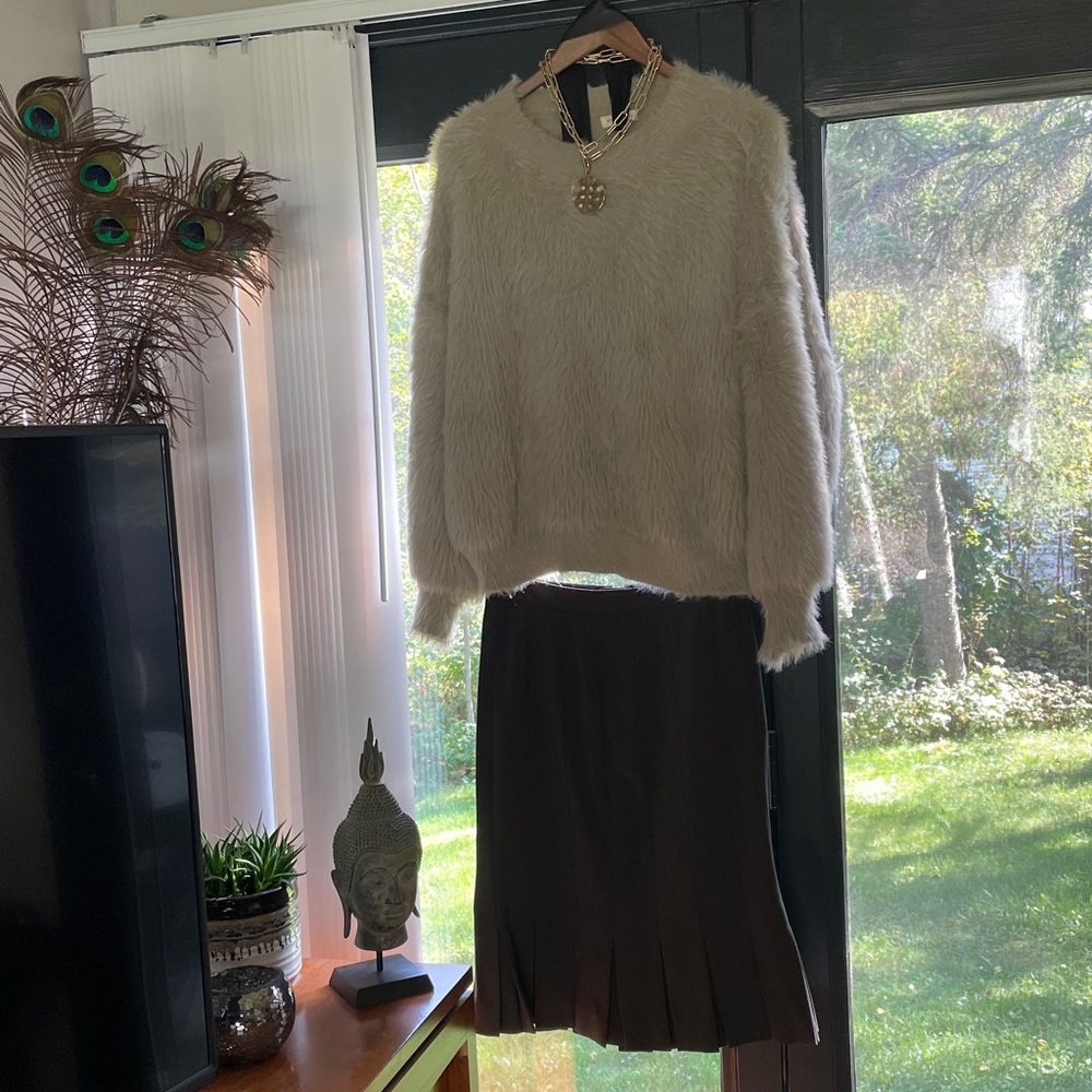 Giorgio Armani wool pleated skirt